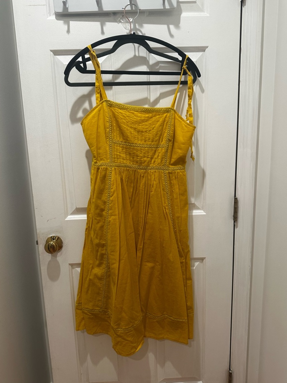 Anthropologie Point Sur yellow dress